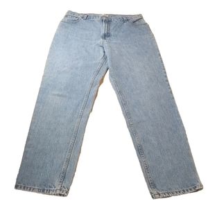 Levi's 550 Jeans Mom Vintage Barrel Taper Leg Blue Denim Woman Sz 18W